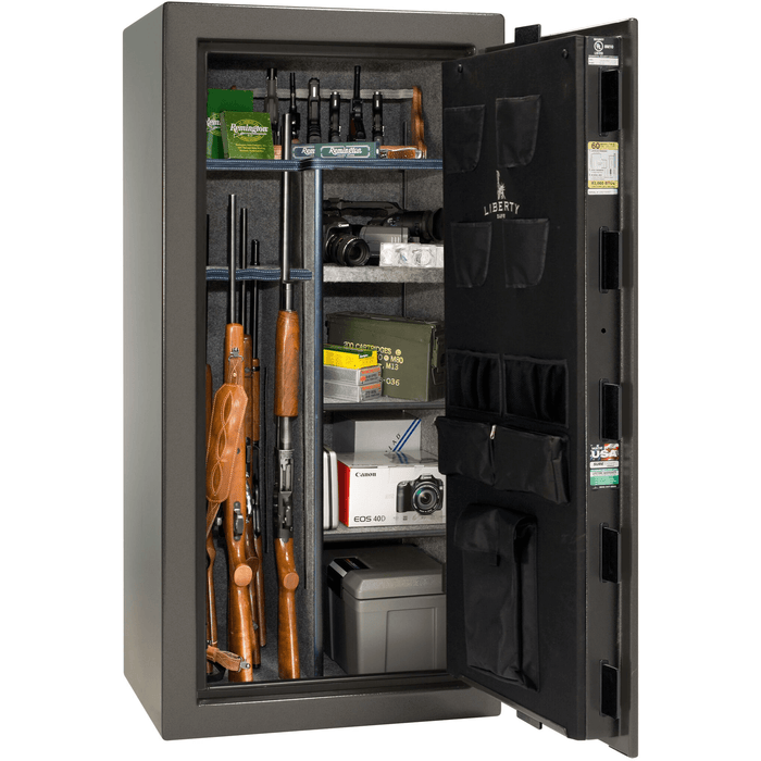 Colonial | 23 | Level 3 Security | 75 Minute Fire Protection | Gray Gloss | Black Electronic Lock | 60.5"(H) x 30"(W) x 25"(D)