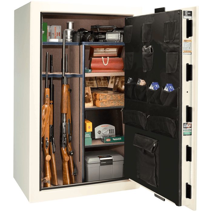 Colonial | 30 | Level 3 Security | 75 Minute Fire Protection | White Gloss | Black Electronic Lock | 60.5"(H) x 36"(W) x 25"(D)