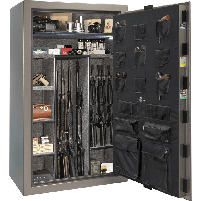 Colonial Extreme | 50 | Level 3 Security | 75 Minute Fire Protection | Gray Gloss | Black Mechanical Lock | 72.5"(H) x 42"(W) x 30.5"(D)