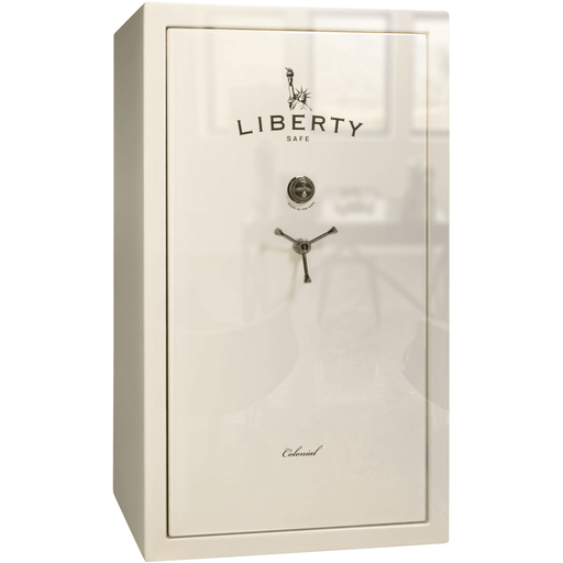 Colonial | 50 | Level 3 Security | 75 Minute Fire Protection | White Gloss | Black Mechanical Lock | 72.5"(H) x 42"(W) x 30.5"(D)