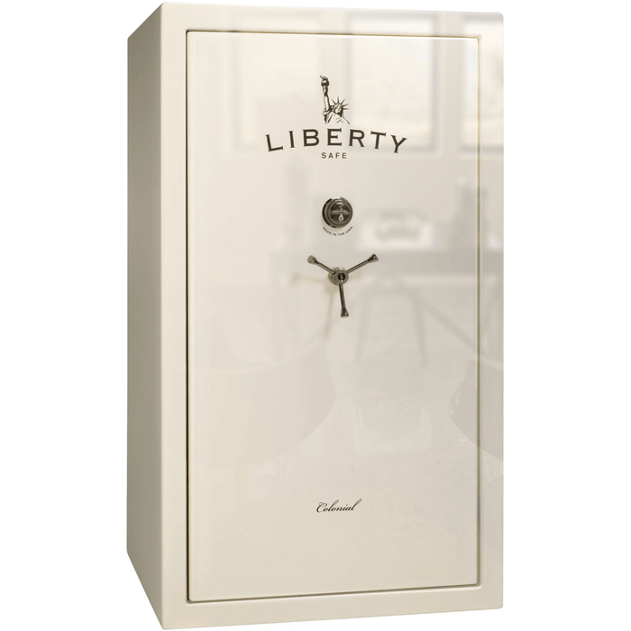 Colonial | 50 | Level 3 Security | 75 Minute Fire Protection | White Gloss | Black Mechanical Lock | 72.5"(H) x 42"(W) x 30.5"(D)