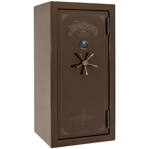 Classic Plus | 25 | Level 7 Security | 110 Minute Fire Protection | Bronze Gloss | Black Electronic Lock | 60.5"(H) x 30"(W) x 29"(D)