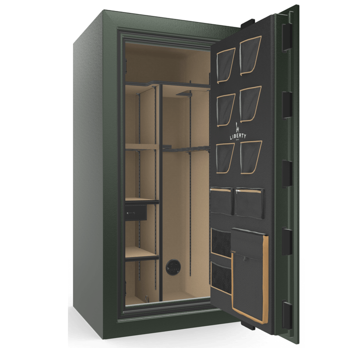 Classic Plus | 25 | Level 7 Security | 110 Minute Fire Protection | Green | Brass Mechanical Lock | 60.5"(H) x 30"(W) x 29"(D)