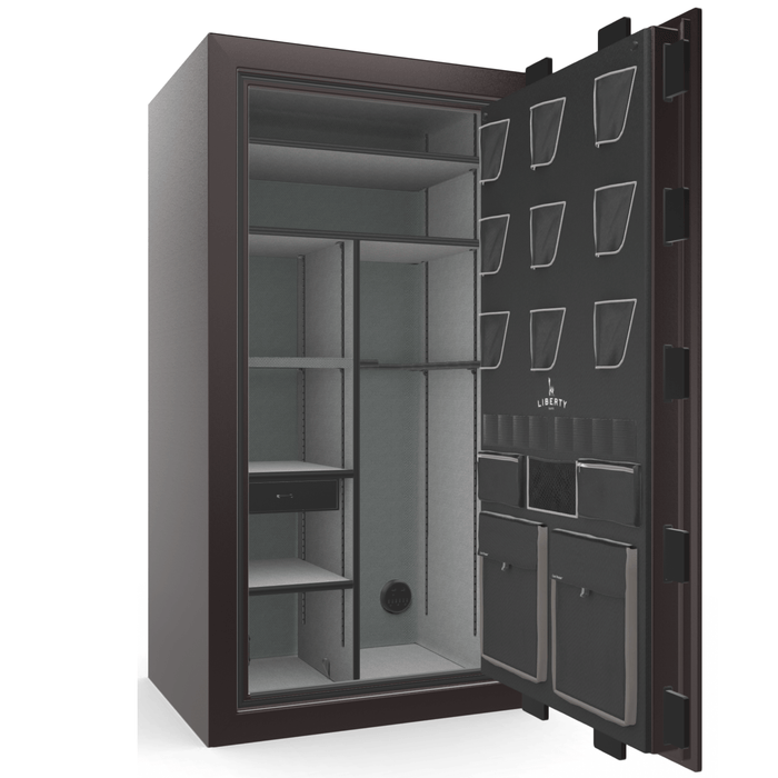 Classic Plus | 40 | Level 7 Security | 110 Minute Fire Protection | Black Cherry Gloss | Black Mechanical Lock | 65.5"(H) x 36"(W) x 32"(D)