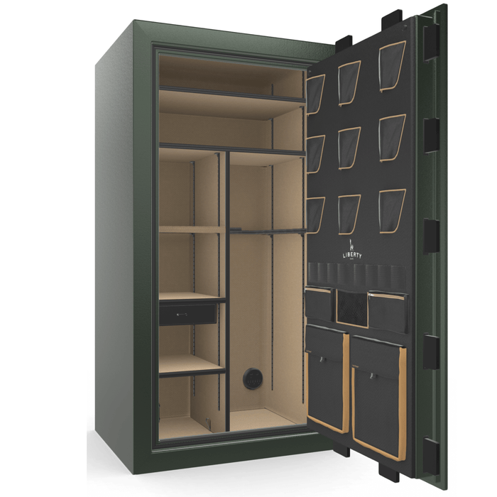 Classic Plus | 40 | Level 7 Security | 110 Minute Fire Protection | Green | Black Mechanical Lock | 65.5"(H) x 36"(W) x 32"(D)