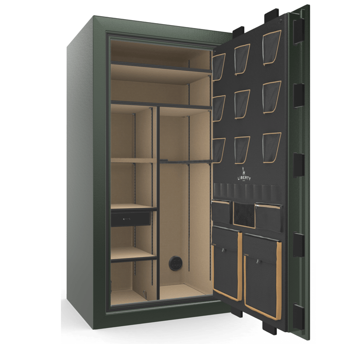 Classic Plus | 40 | Level 7 Security | 110 Minute Fire Protection | Green | Brass Mechanical Lock | 65.5"(H) x 36"(W) x 32"(D)