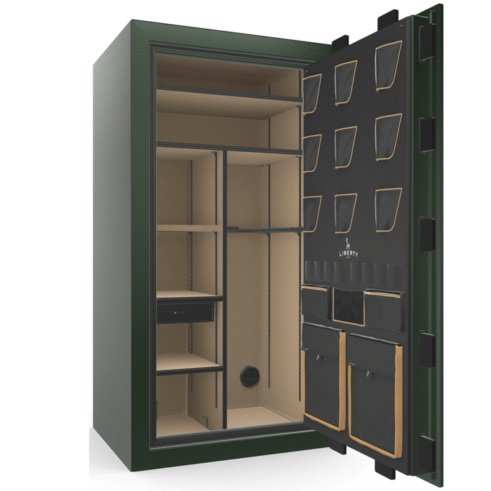 Classic Plus | 40 | Level 7 Security | 110 Minute Fire Protection | Green 2-Tone | Black Electronic Lock | 65.5"(H) x 36"(W) x 32"(D)