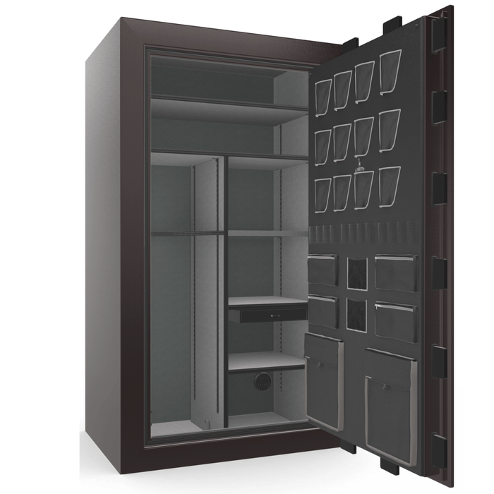 Classic Plus | 50 | Level 7 Security | 110 Minute Fire Protection | Black Cherry Gloss | Black Mechanical Lock | 72.5"(H) x 42"(W) x 32"(D)