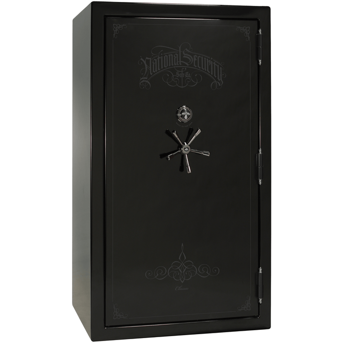 Classic Plus | 50 | Level 7 Security | 110 Minute Fire Protection | Black Gloss | Black Mechanical Lock | 72.5"(H) x 42"(W) x 32"(D)