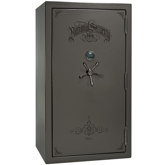 Classic Plus | 50 | Level 7 Security | 110 Minute Fire Protection | Gray | Black Electronic Lock | 72.5"(H) x 42"(W) x 32"(D)