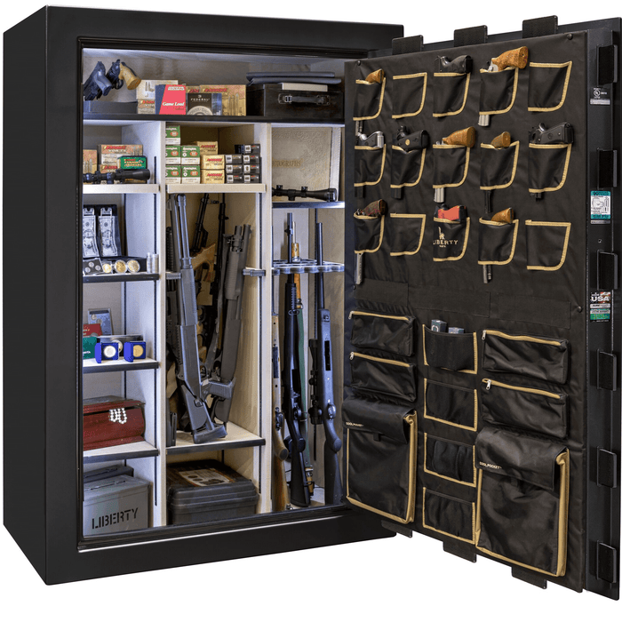 Classic Select Extreme | 60 | Level 6 Security | 90 Minute Fire Protection | Black Gloss | Brass Mechanical Lock | 72.5"(H) x 50"(W) x 32"(D)