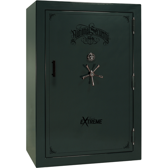 Classic Select Extreme | 60 | Level 6 Security | 90 Minute Fire Protection | Green | Black Mechanical Lock | 72.5"(H) x 50"(W) x 32"(D)
