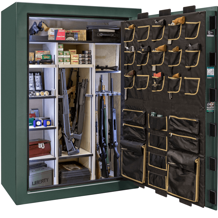 Classic Select Extreme | 60 | Level 6 Security | 90 Minute Fire Protection | Green | Brass Electronic Lock | 72.5"(H) x 50"(W) x 32"(D)