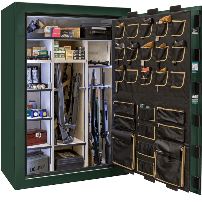 Classic Select Extreme | 60 | Level 6 Security | 90 Minute Fire Protection | Green Gloss | Brass Mechanical Lock | 72.5"(H) x 50"(W) x 32"(D)