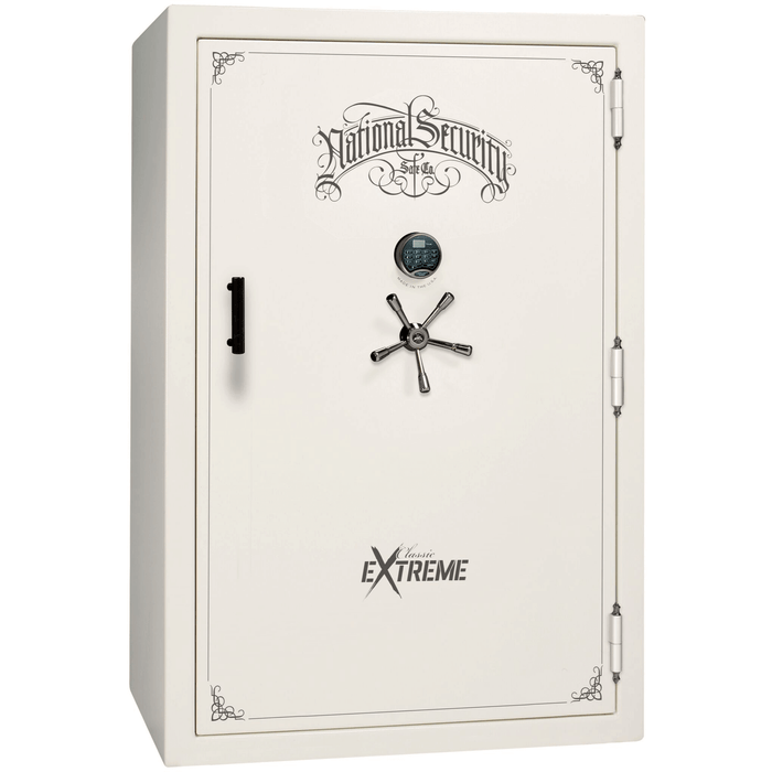 Classic Select Extreme | 60 | Level 6 Security | 90 Minute Fire Protection | White Gloss | Black Electronic Lock | 72.5"(H) x 50"(W) x 32"(D)