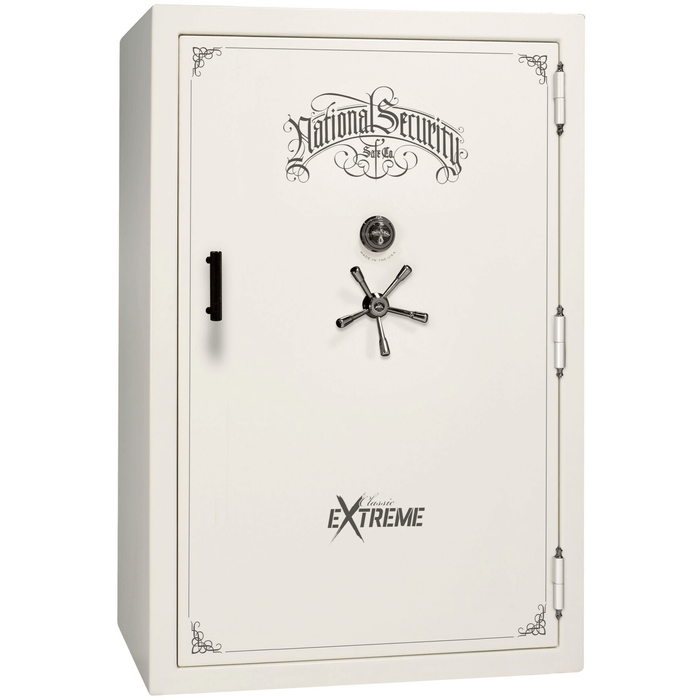 Classic Select Extreme | 60 | Level 6 Security | 90 Minute Fire Protection | White Gloss | Black Mechanical Lock | 72.5"(H) x 50"(W) x 32"(D)