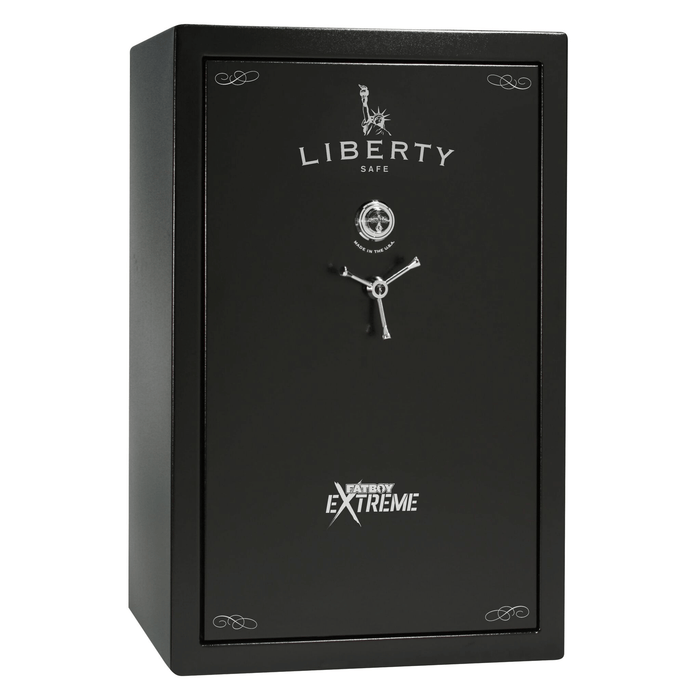 Fatboy Extreme | 64 | Level 4 Security | 90 Minute Fire Protection | Black | Chrome Mechanical Lock | 60.5"(H) x 42"(W) x 32"(D)