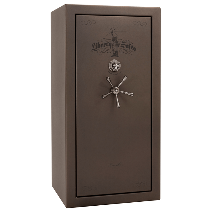 Lincoln | 25 | Level 5 Security | 110 Minute Fire Protection | Bronze | Black Mechanical Lock | 60.5"(H) x 30"(W) x 28.5"(D)