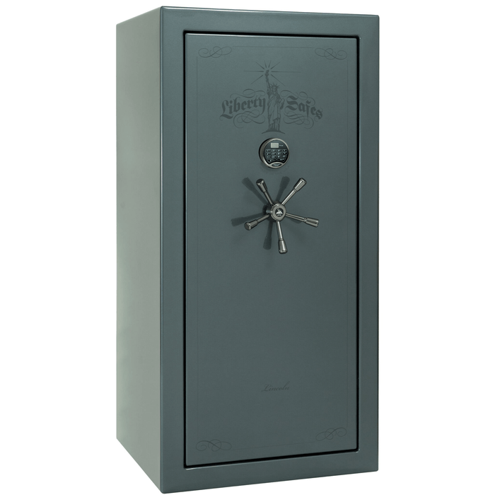 Lincoln | 25 | Level 5 Security | 110 Minute Fire Protection | Forest Mist Gloss | Black Electronic Lock | 60.5"(H) x 30"(W) x 28.5"(D)