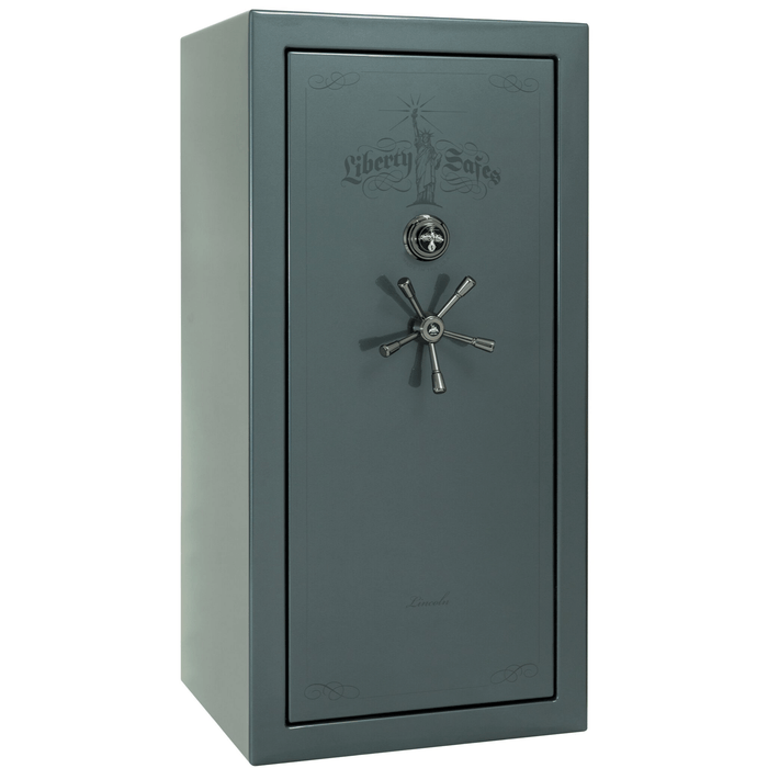 Lincoln | 25 | Level 5 Security | 110 Minute Fire Protection | Forest Mist Gloss | Black Mechanical Lock | 60.5"(H) x 30"(W) x 28.5"(D)