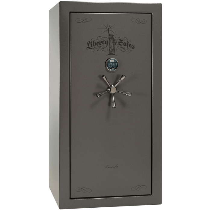 Lincoln | 25 | Level 5 Security | 110 Minute Fire Protection | Gray | Black Electronic Lock | 60.5"(H) x 30"(W) x 28.5"(D)