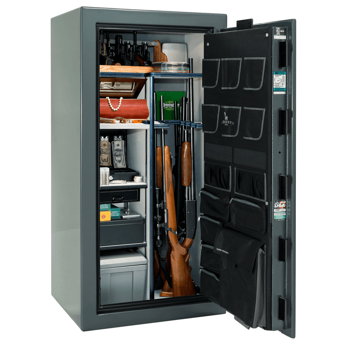 Lincoln | 25 | Level 5 Security | 110 Minute Fire Protection | Forest Mist Gloss | Black Mechanical Lock | 60.5"(H) x 30"(W) x 28.5"(D)