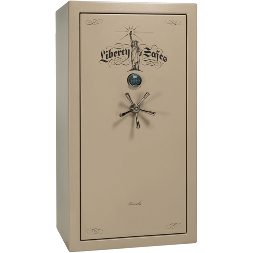 Lincoln | 40 | Level 5 Security | 110 Minute Fire Protection | Champagne | Black Electronic Lock | 66.5"(H) x 36"(W) x 32"(D)