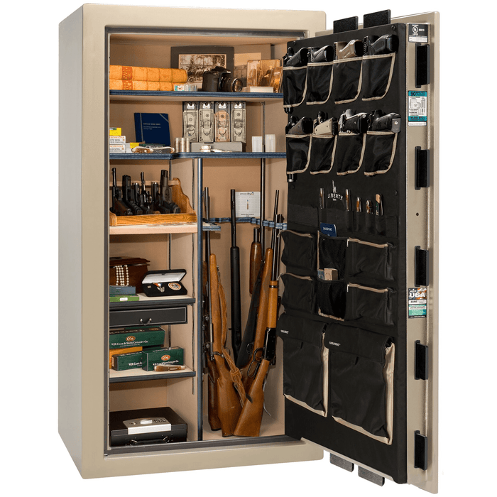 Lincoln | 40 | Level 5 Security | 110 Minute Fire Protection | Champagne Gloss | Black Electronic Lock | 66.5"(H) x 36"(W) x 32"(D)