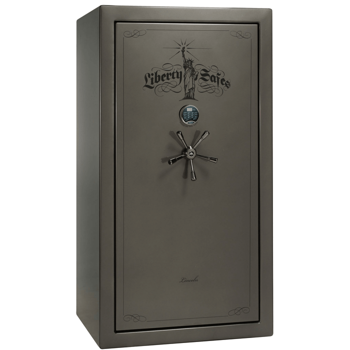 Lincoln | 40 | Level 5 Security | 110 Minute Fire Protection | Gray Gloss | Black Electronic Lock | 66.5"(H) x 36"(W) x 32"(D)