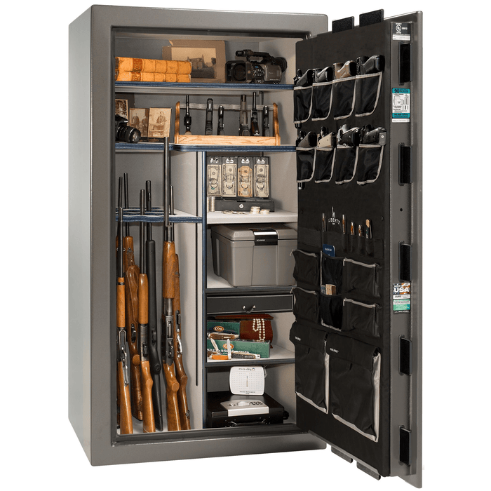 Lincoln | 40 | Level 5 Security | 110 Minute Fire Protection | Gray | Black Electronic Lock | 66.5"(H) x 36"(W) x 32"(D)