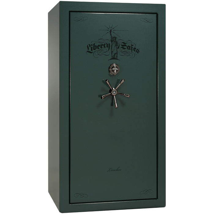 Lincoln | 40 | Level 5 Security | 110 Minute Fire Protection | Green | Black Mechanical Lock | 66.5"(H) x 36"(W) x 32"(D)