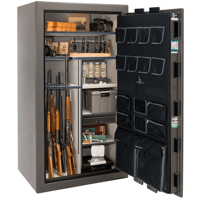 Lincoln | 40 | Level 5 Security | 110 Minute Fire Protection | Gray Gloss | Black Mechanical Lock | 66.5"(H) x 36"(W) x 32"(D)