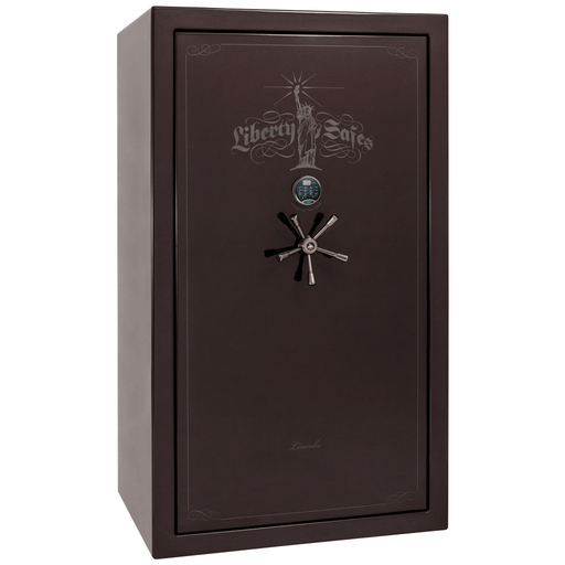 Lincoln | 50 | Level 5 Security | 110 Minute Fire Protection | Black Cherry Gloss | Black Electronic Lock | 72.5"(H) x 42"(W) x 32"(D)