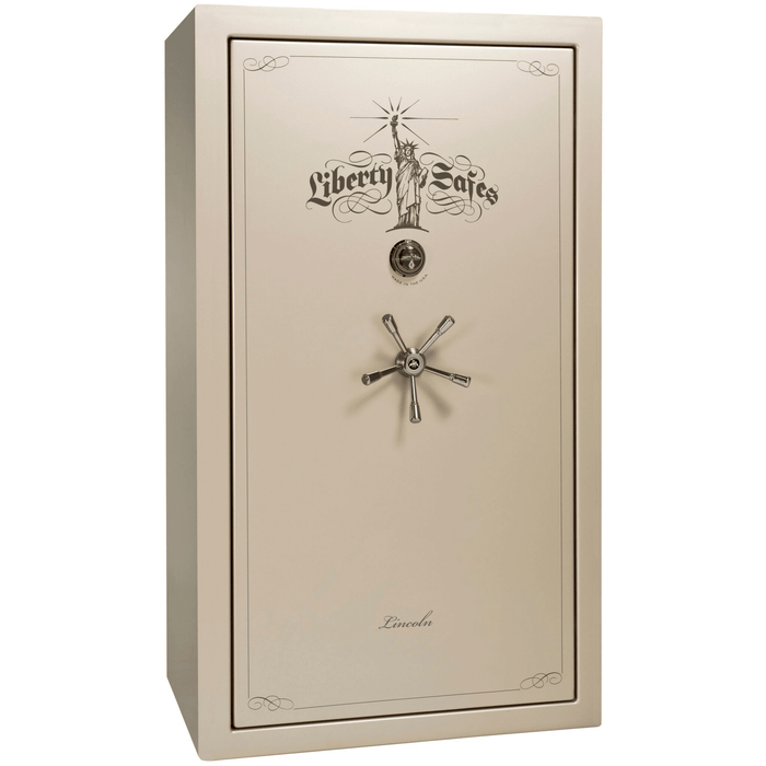 Lincoln | 50 | Level 5 Security | 110 Minute Fire Protection | Champagne Gloss | Black Mechanical Lock | 72.5"(H) x 42"(W) x 32"(D)