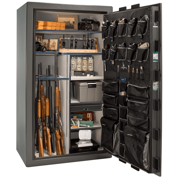 Lincoln | 50 | Level 5 Security | 110 Minute Fire Protection | Gray | Black Mechanical Lock | 72.5"(H) x 42"(W) x 32"(D)