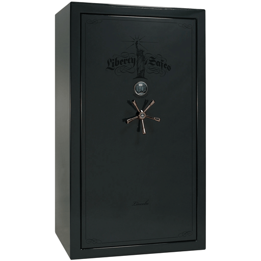 Lincoln | 50 | Level 5 Security | 110 Minute Fire Protection | Green Gloss | Black Electronic Lock | 72.5"(H) x 42"(W) x 32"(D)