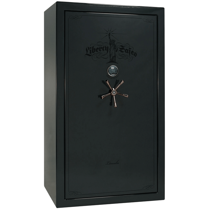 Lincoln | 50 | Level 5 Security | 110 Minute Fire Protection | Green Gloss | Black Electronic Lock | 72.5"(H) x 42"(W) x 32"(D)