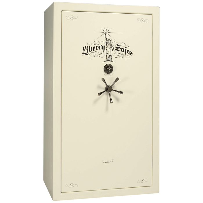 Lincoln | 50 | Level 5 Security | 110 Minute Fire Protection | White | Black Mechanical Lock | 72.5"(H) x 42"(W) x 32"(D)