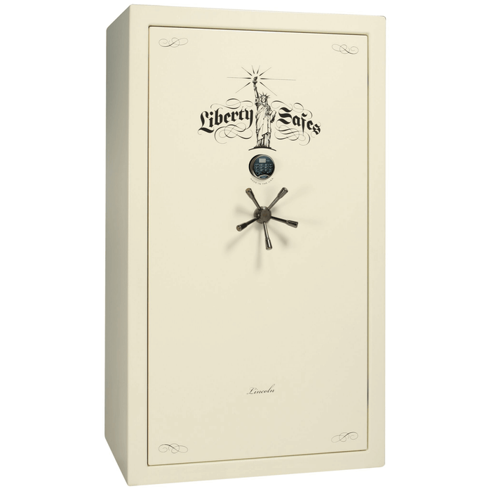 Lincoln | 50 | Level 5 Security | 110 Minute Fire Protection | White | Black Electronic Lock | 72.5"(H) x 42"(W) x 32"(D)