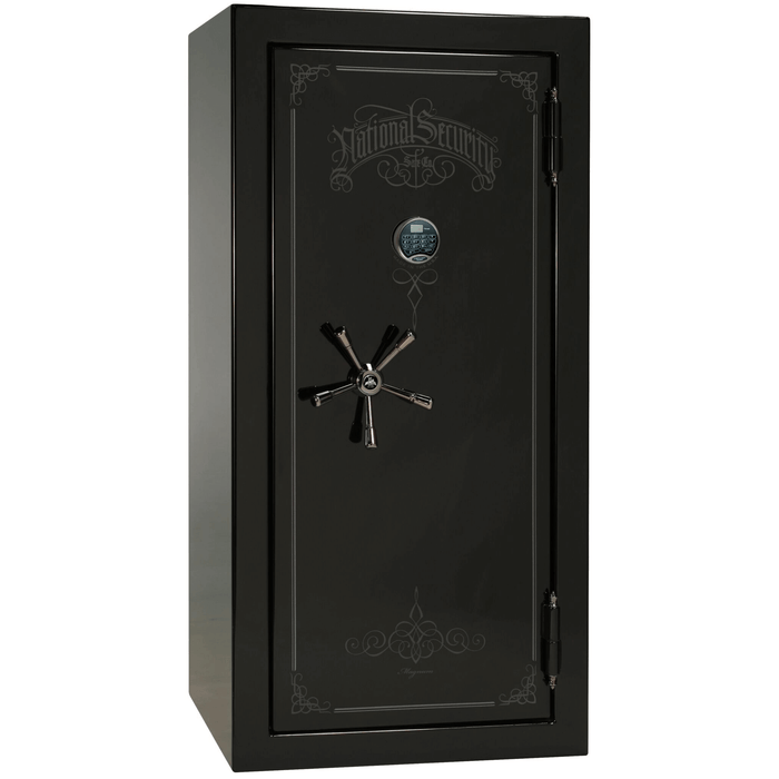 Magnum | 25 | Level 8 Security |  2.5 Hours Fire Protection | Black Gloss | Black Electronic Lock | 60.5"(H) x 30"(W) x 29"(D)