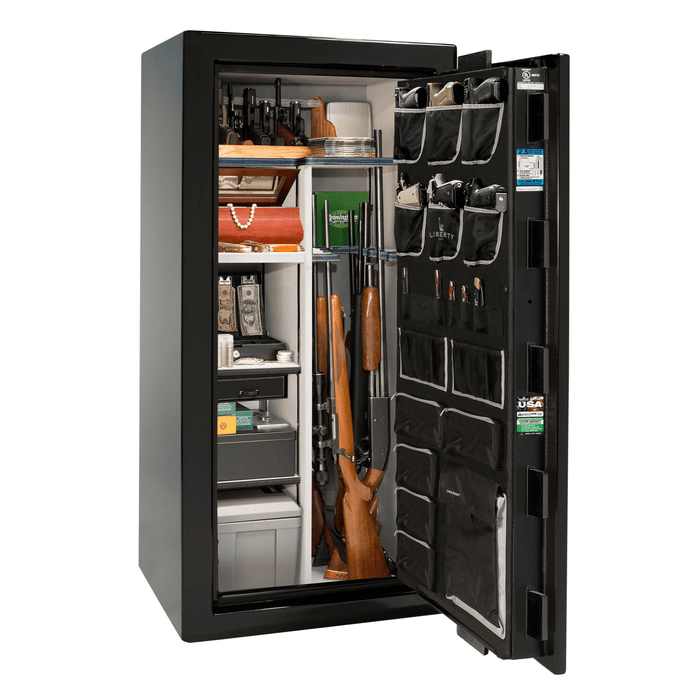 Magnum | 25 | Level 8 Security |  2.5 Hours Fire Protection | Black Gloss | Chrome Electronic Lock | 60.5"(H) x 30"(W) x 29"(D)