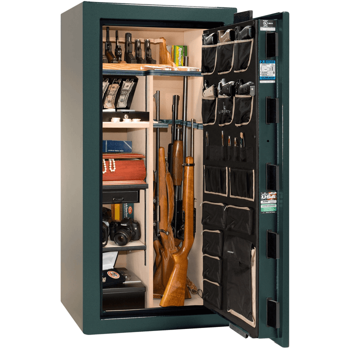 Magnum | 25 | Level 8 Security |  2.5 Hours Fire Protection | Green | Black Mechanical Lock | 60.5"(H) x 30"(W) x 29"(D)
