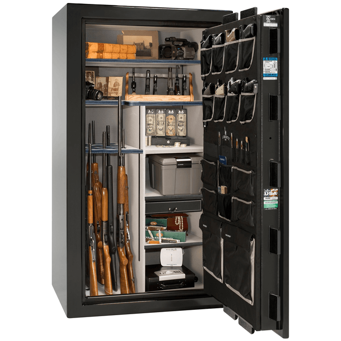 Magnum | 40 | Level 8 Security |  2.5 Hours Fire Protection | Black Gloss | Chrome Electronic Lock | 65.5"(H) x 36"(W) x 32"(D)