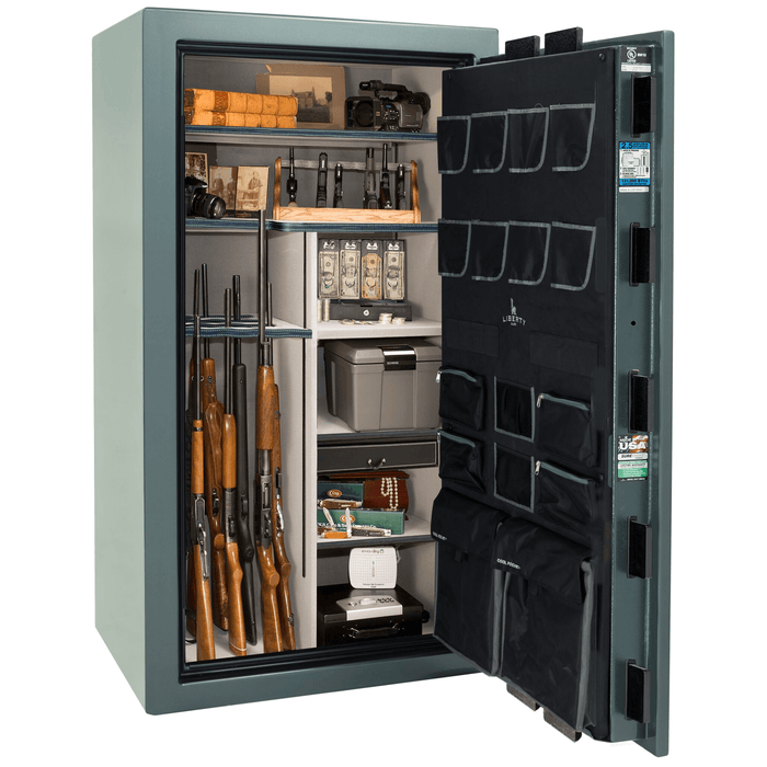 Magnum | 40 | Level 8 Security |  2.5 Hours Fire Protection | Forest Mist Gloss | Black Mechanical Lock | 65.5"(H) x 36"(W) x 32"(D)