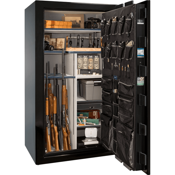 Magnum | 50 | Level 8 Security |  2.5 Hours Fire Protection | Black Gloss | Chrome Mechanical Lock | 72.5"(H) x 42"(W) x 32"(D)