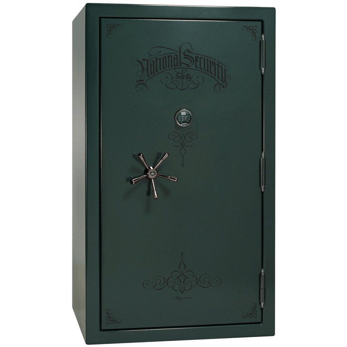 Magnum | 50 | Level 8 Security |  2.5 Hours Fire Protection | Green | Black Mechanical Lock | 72.5"(H) x 42"(W) x 32"(D)