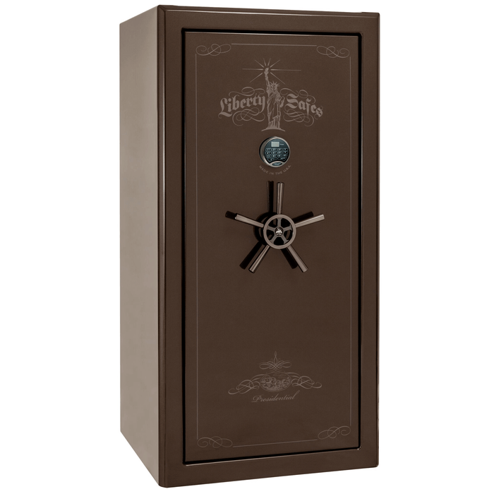 Presidential | 25 | Level 8 Security |  2.5 Hours Fire Protection | Bronze Gloss | Black Electronic Lock | 60.5"(H) x 30"(W) x 29"(D)
