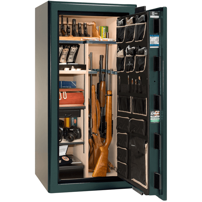 Presidential | 25 | Level 8 Security |  2.5 Hours Fire Protection | Green | Black Electronic Lock | 60.5"(H) x 30"(W) x 29"(D)