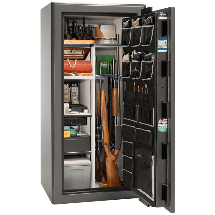 Presidential | 25 | Level 8 Security |  2.5 Hours Fire Protection | Gray | Black Electronic Lock | 60.5"(H) x 30"(W) x 29"(D)