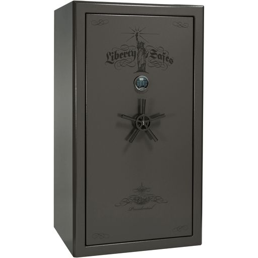 Presidential | 40 | Level 8 Security |  2.5 Hours Fire Protection | Gray | Black Electronic Lock | 65.5"(H) x 36"(W) x 32"(D)